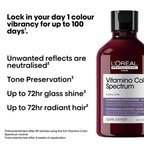 L'Oréal Professionnel Vitamino Color Spectrum Purple Tinted Shampoo 300ml 5