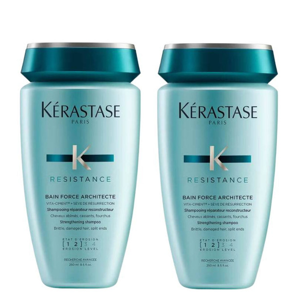 Kerastase Resistance Bain Force Architecte Shampoo 250ml Duo