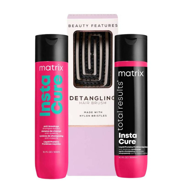 Matrix Instacure Shampoo & Conditioner Duo With FREE Detangling Hairbrush