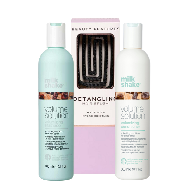 Milkshake Volume Solution Shampoo & Conditioner Duo With FREE Detangling Hairbrush