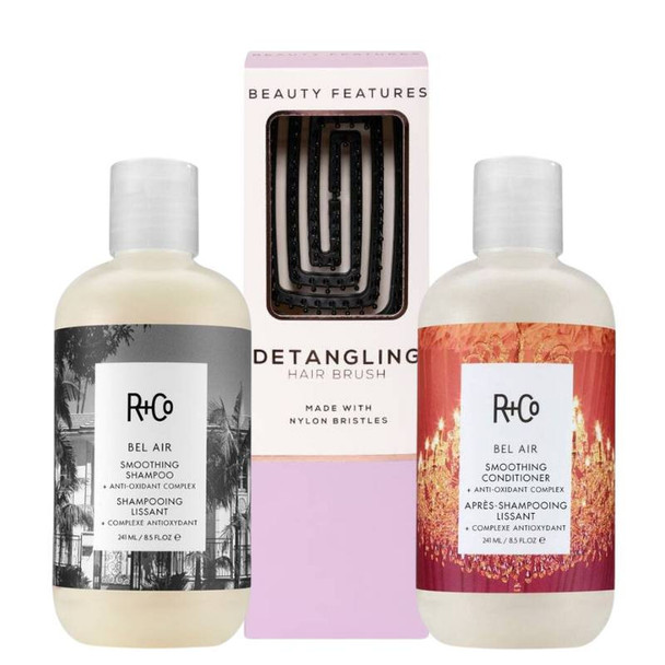 R+Co Bel Air Shampoo & Conditioner Duo With FREE Detangling Hairbrush