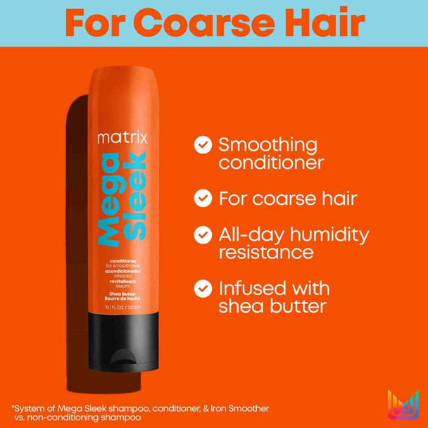 Matrix Total Results Mega Sleek Conditioner 300ml 3