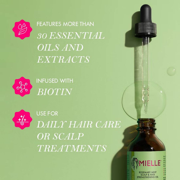 Mielle Rosemary Mint Scalp & Hair Strengthening Oil 59ml 3