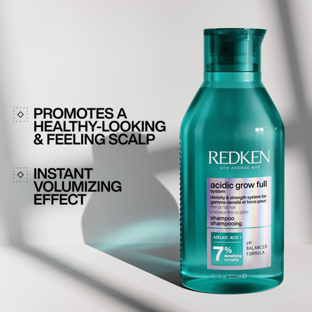 Redken Acidic Grow Full System Densifying Shampoo for Thin Hair, Strengthens & Thickens, 300ml 4