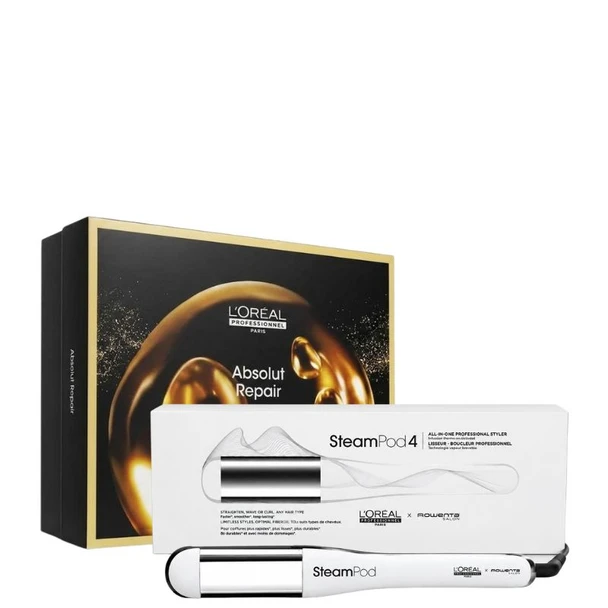 L'Oreal Professionnel Steampod 4.0 With FREE L'Oreal Professionnel Absolut Repair Trio Gift Set