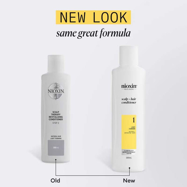 Nioxin System 1 Conditioner for Natural Hair with Light Thinning 300ml 2