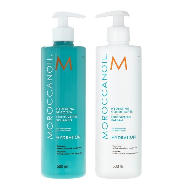 Moroccanoil Hydrating Shampoo & Conditioner 500ml duo