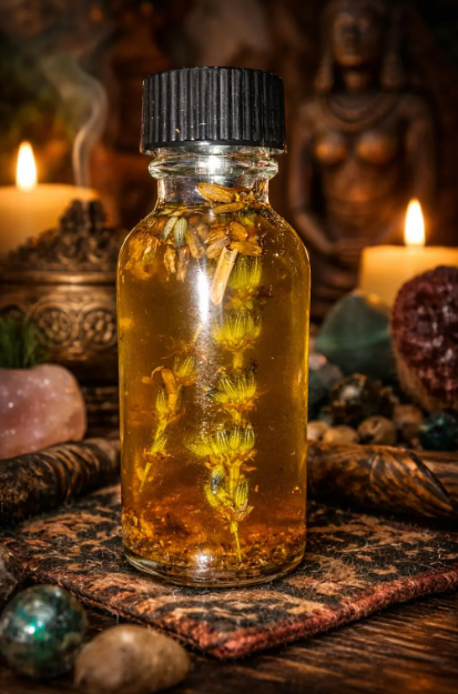Home Sweetener Barrier Oil is crafted to soothe tempers, calm arguments, and bring peace into the home. This blend works on an energetic level to soften tension, reduce agitation, and protect your space from negative influences or conflict.