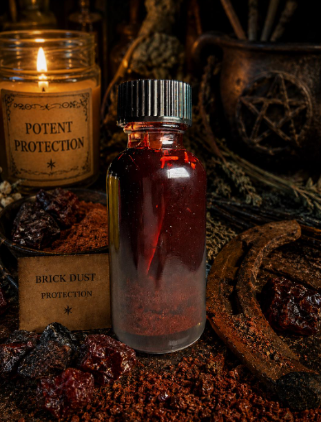 Amplified Formula, created for practitioners seeking a powerful ritual oil for protection, boundary setting, purification, and spiritual empowerment.

Inspired by traditional folk magic and spiritual practices, this blend combines carefully selected botanicals, resins, woods, and aromatics to create a richly layered protection oil for ritual use.