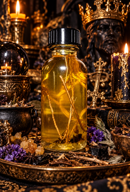 Unleash the forces of success with our potent Voodoo Conjuring Oil. Crafted from ancient rituals and secret ingredients, this mystical elixir channels the energy of the spirits to manifest your deepest desires into reality. Clearing obstacles and paving the path to triumph. Whether it's in career, relationships, or personal endeavors, let the magic of our Voodoo Conjuring Oil propel you towards unparalleled success. Embrace the power within and watch as opportunities align in your favor, leading you towards the pinnacle of achievement.