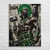 Honor the indomitable spirit of Orisha Ogun, the powerful Yoruba deity of iron, warfare, labor, craftsmanship, technology, roads, and protection, with this striking canvas wall art. Revered as the divine warrior and path-opener, Ogun represents resilience, determination, courage, and the strength to overcome obstacles.