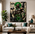 Orisha Ogun Stretched Art Yoruba Warrior Deity - Afrocentric Spiritual Decor Canvas Art - Sacred Wall Art