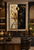 Intricate roses, feathers, celestial elements, ornamental jewelry, distressed textures, and antique-inspired details give the artwork an extravagant vintage-meets-modern luxury aesthetic. The black, cream, and metallic-gold palette makes this statement piece especially suited to sophisticated interiors that embrace individuality and dramatic design.