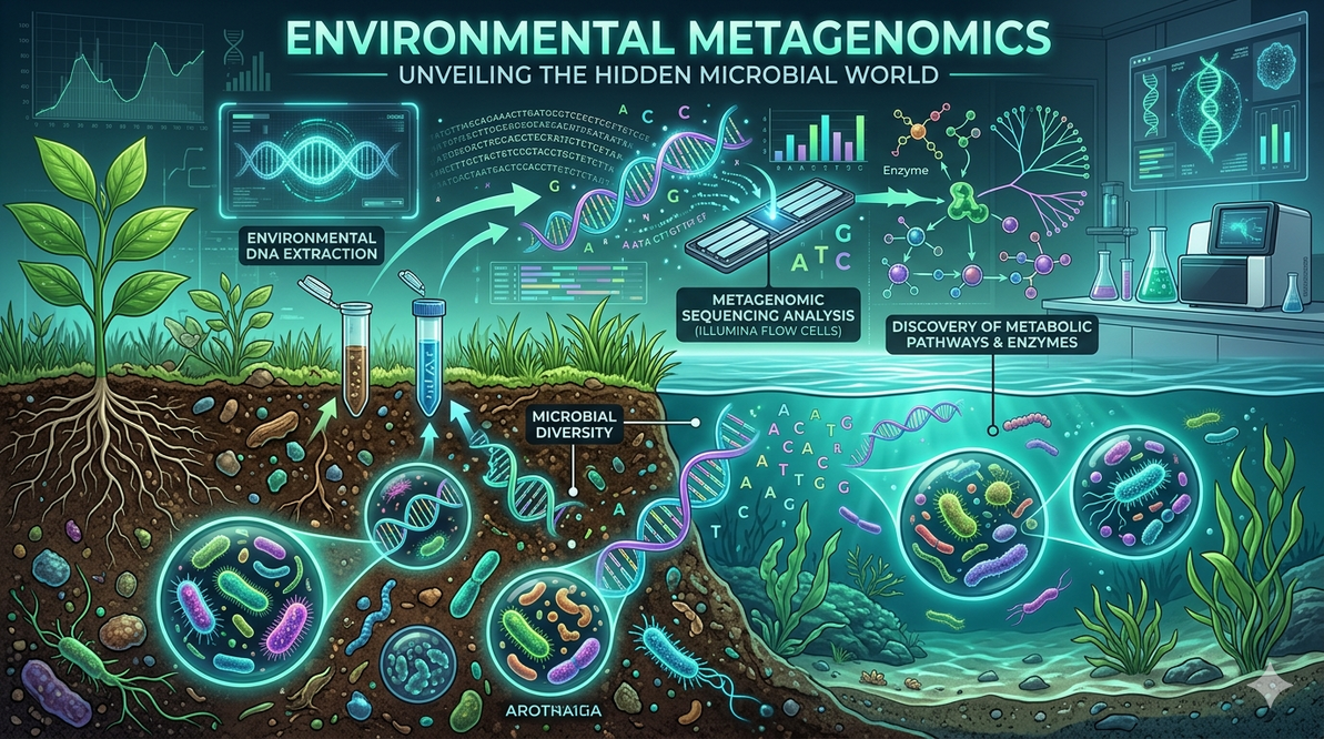 Metagenomics in Environmental Microbiology: Exploring Hidden Microbial Worlds