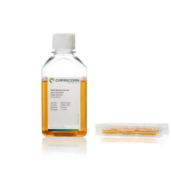 Fetal Bovine Serum (FBS), Heat Inactivated, Origin Australia (available on request)