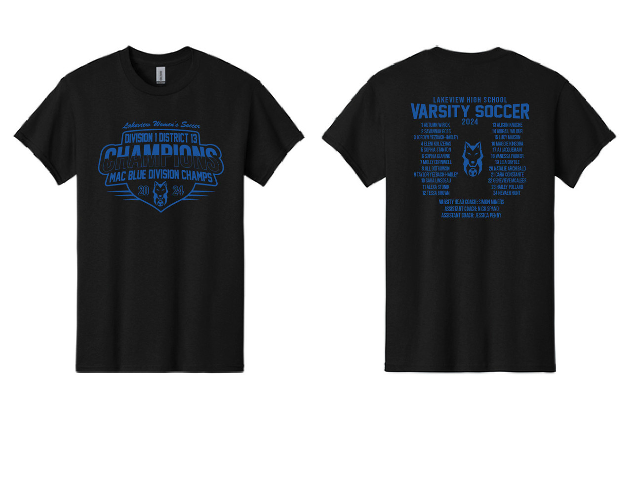 Lakeview Womens Soccer Champs Gildan® Heavy Cotton™ Adult T-Shirt