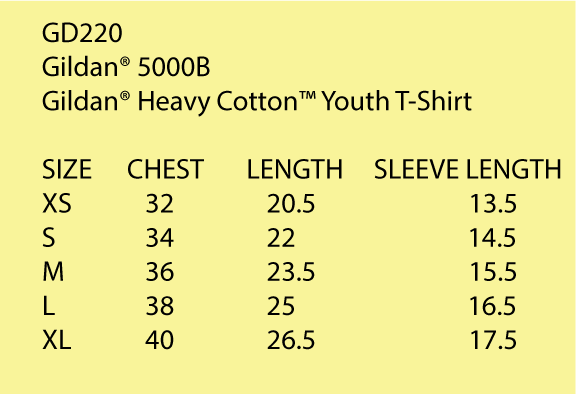 Blue Water Beach Gildan® Heavy Cotton™ YOUTH ADULT T-Shirt