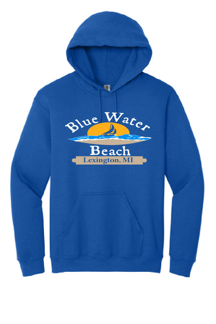 Blue Water Beach Gildan® Heavy Blend™ YOUTH & ADULT Hooded Sweatshirt