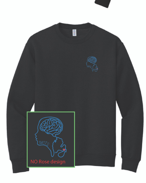 MCTS Jerzee Super Sweat Crewneck Black  NO rose