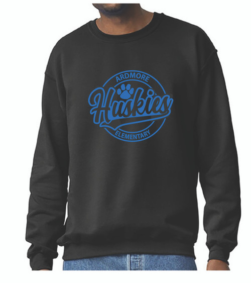 Ardmore Gildan® Heavy Blend™ Adult & Youth Black Crewneck Sweatshirt