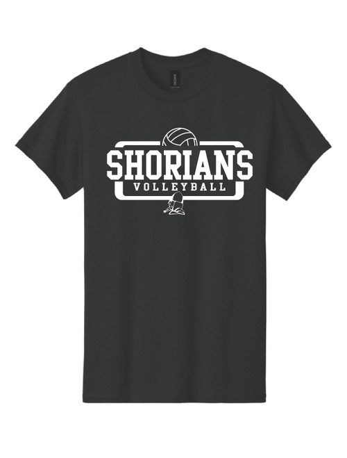 LS Volley T-shirt Black Gildan® Heavy Cotton™ Adult T-Shirt
