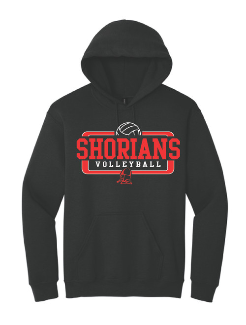 LS Volley Black Gildan® Heavy Blend™ Adult Hoodie