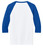 SPARK Gildan® Heavy Cotton™ 3/4-Sleeve Raglan T-Shirt Royal/White