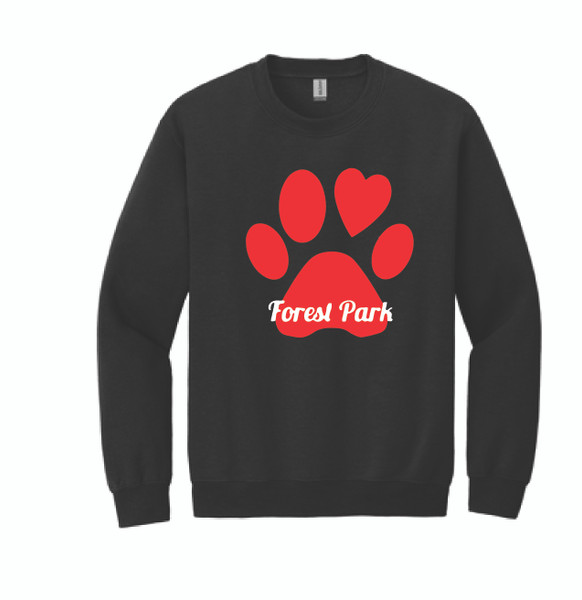 Forest Elementary Gildan® Heavy Blend Youth & Adult Crewneck Sweatshirt Black