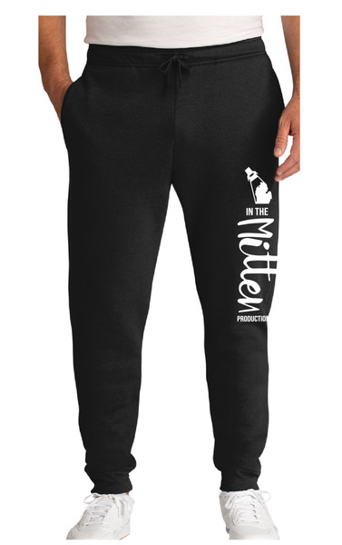 In The Mitten Productions Port & Co™ Adult Core Fleece Jogger with Screened Leg Print