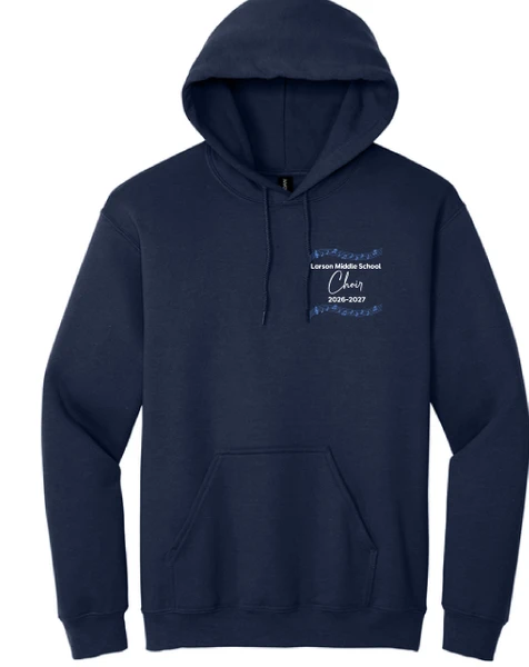 Larson Choir  GD342/344 Nvy Hoodie Youth L - Adult 4X