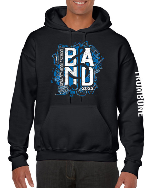 KMS Band 2022 Black Pull over Hoodie