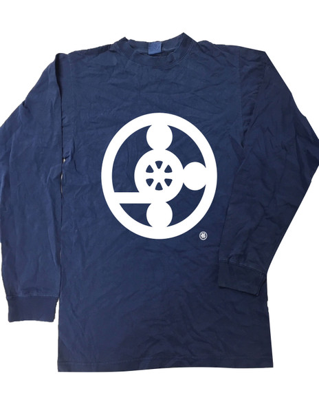 Meal On Wheels Washed Navy Long Sleeve T-Shirt