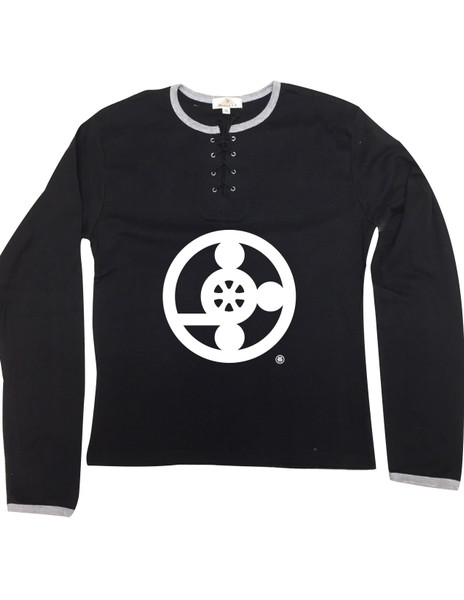 Meals On Wheels Lace Up Long Sleeve  THEY RUN SMALLER THAN NORMAL....(SCROLL TO SEE SIZE CHART)