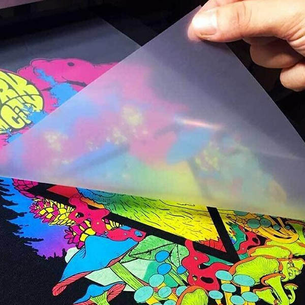 DTF has full color photo quality images. Single piece orders.
