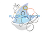NEW REPLACEMENT FOR CHAR-LYNN 193 SERIES BUNA SEAL KIT / 61267-000