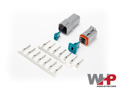 6 position connector kit includes 1 male & female connector with 7 male ...