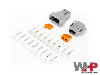 8 position connector kit includes 1 male & female connector with 9 male ...