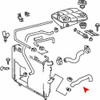 Mercedes-Benz W126 1988-91 Radiator Lower Coolant Hose - 1265016082