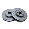  Mercedes Benz SL R129 Front Brake Discs Cross Drilled - 1294212312 