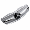Mercedes-Benz SL R230 AMG Look Silver Front Grille with Chrome Fins and Star - 2001-2006
