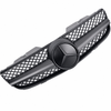 Mercedes-Benz SL R230 AMG Look Matt Black Front Grille with Matt Black Star - 2006-2008