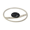  Mercedes-Benz Steering Wheel - Ivory With Chrome Horn Ring - No Center - 1124600103 