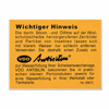 Mercedes-Benz 190 SL W121 VDO Antisilin Washer Bag Sticker