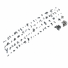 Mercedes-Benz 190 SL W121 Interior Chrome Screw Set 395 Pieces
