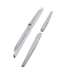 Mercedes-Benz SL R107 Genuine Rear Boot Lock Chrome Trim & Boot Handle 1986- 89 (3 Piece Kit) Re-chromed/Exchange service - 1076 