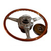 Mercedes-Benz SL W113 Pagoda Dark Mahogany Steering Wheel 430mm Diameter