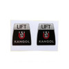 Mercedes-Benz Kangol Seat Belt Stickers Pair