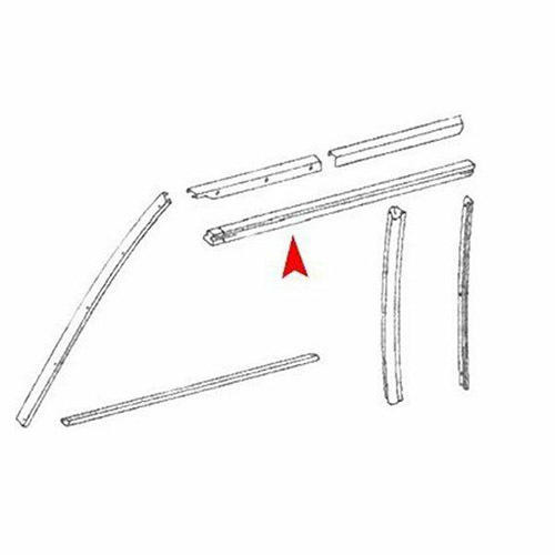 URO Parts Hard Top To Window Left Seal - Replacement Convertible Top Seal For Various Models, EPDM Rubber