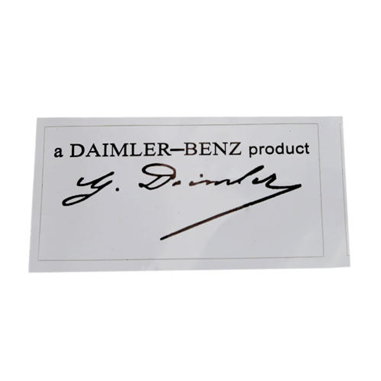 Mercedes-Benz Windshield sticker for Mercedes classic cars - The SL Shop