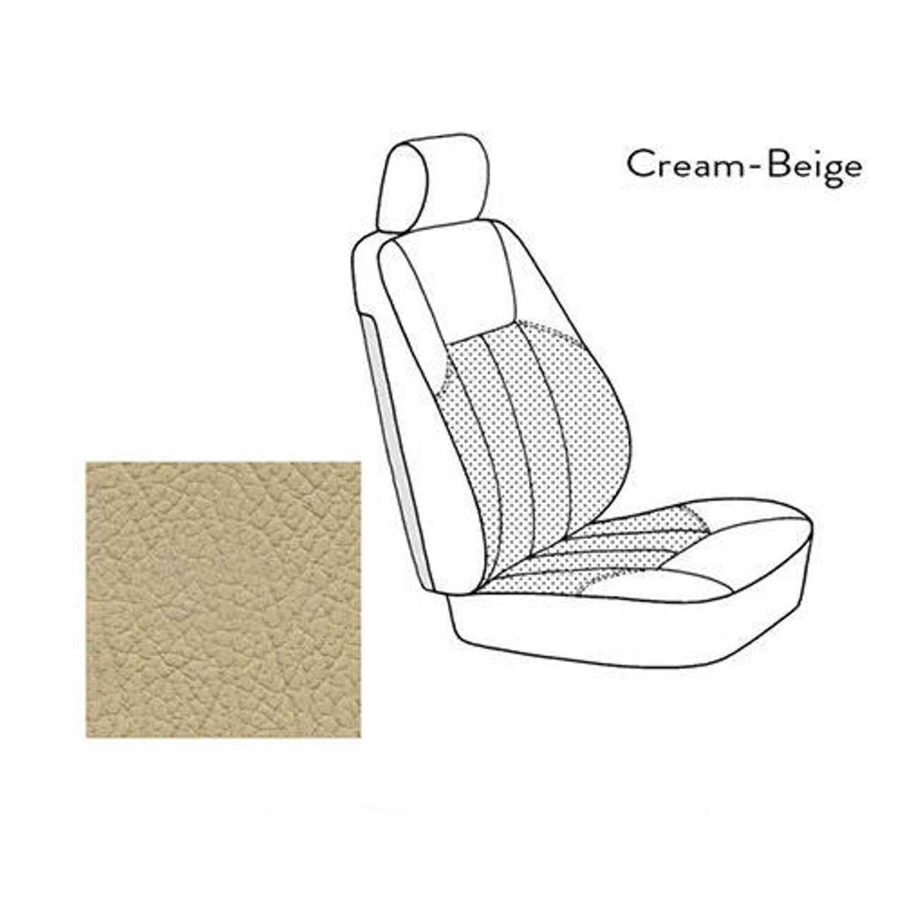 Interior Trim Leather Hide for Mercedes-Benz: Cream-Beige